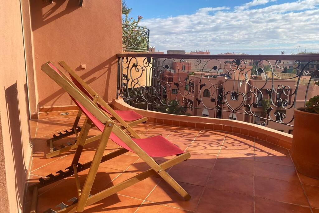 Sunny Terrace & Comfy Beds In Marrakech Apartment Marrakesh Ngoại thất bức ảnh